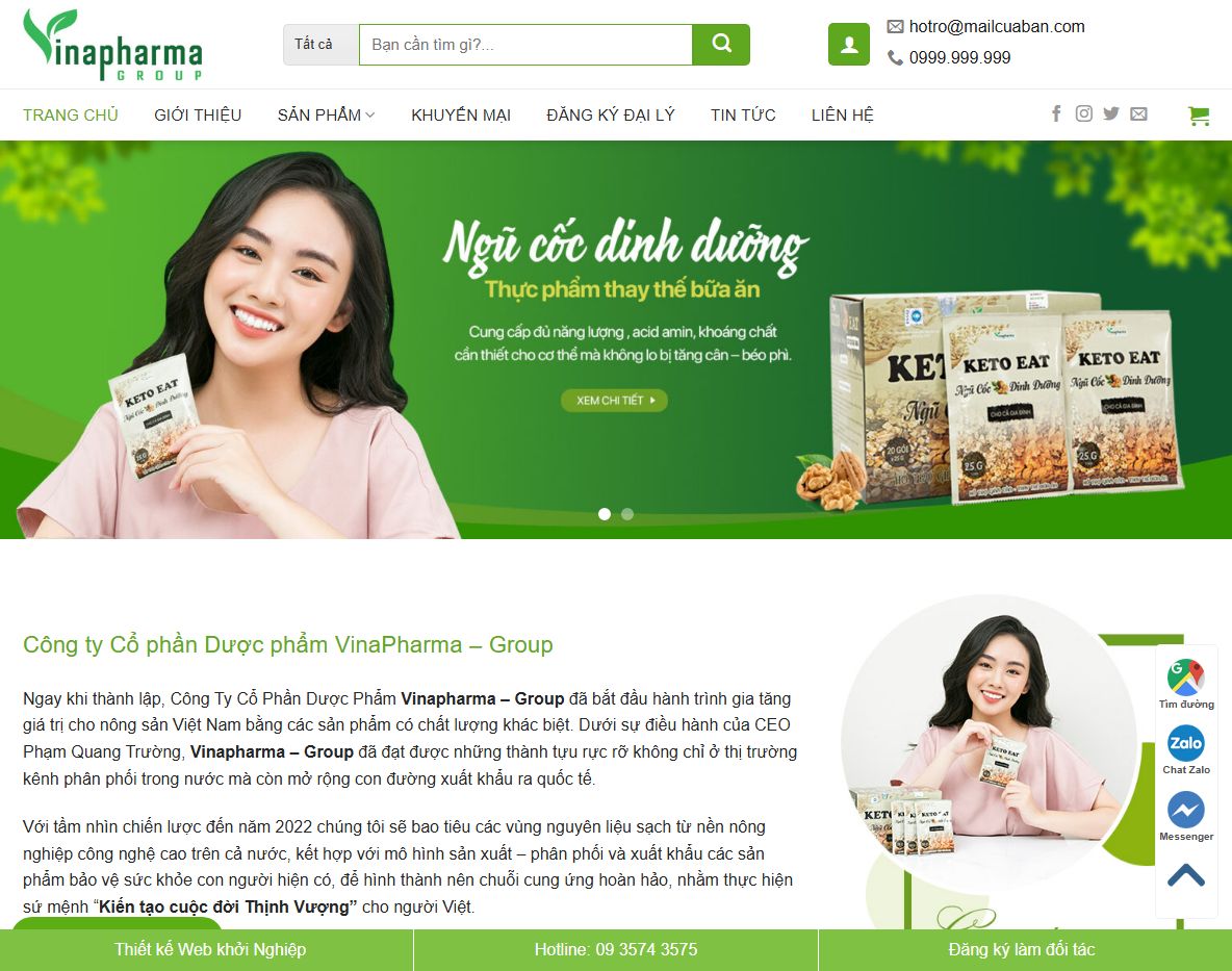 Giao diện Theme wordpress dược phẩm 05