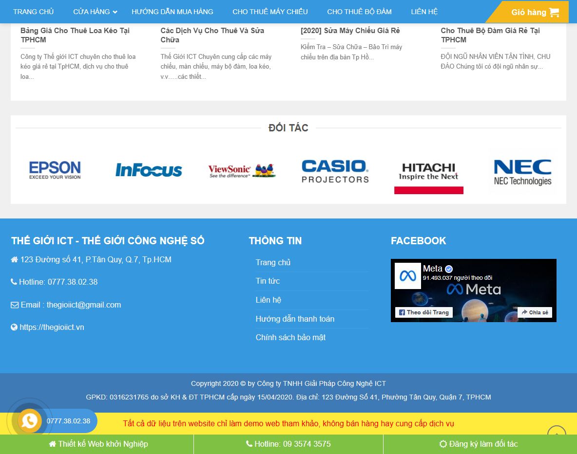 Tính năng nổi bật của Theme wordpress flatsome bán camera 02