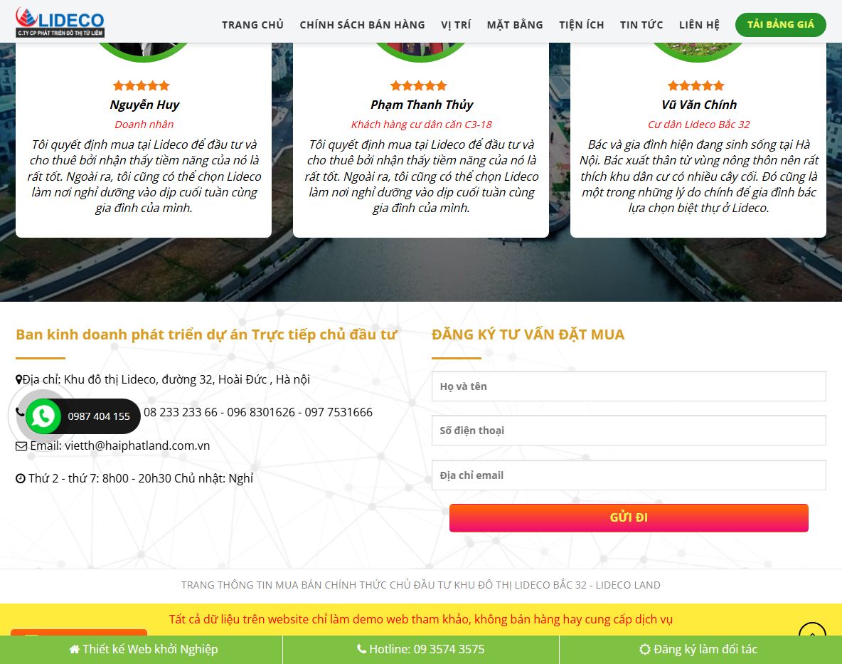 Giao diện quản trị Theme WordPress Flatsome bất động sản Lideco