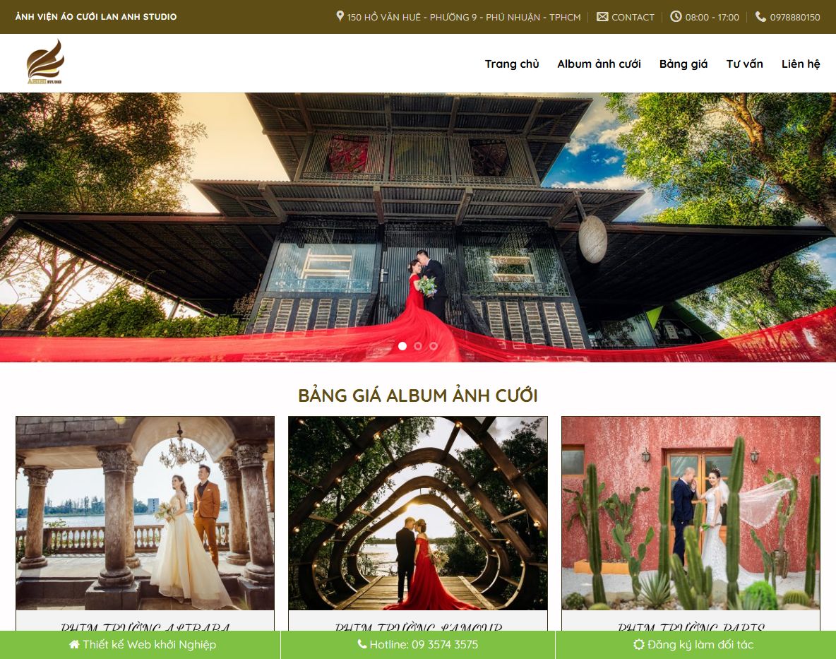 Giao diện Theme WordPress Flatsome chụp ảnh cưới
