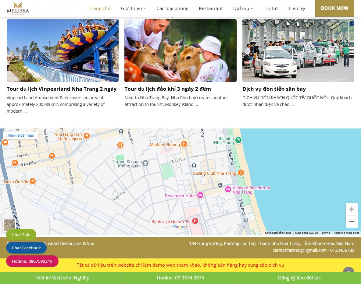 Tính năng theme wordpress khách sạn