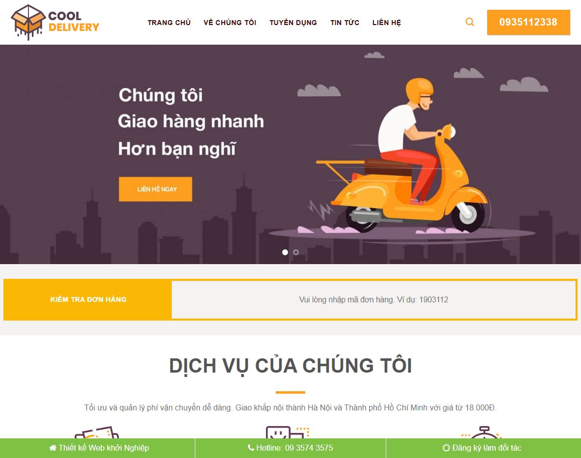Giao diện Theme WordPress Flatsome logistics