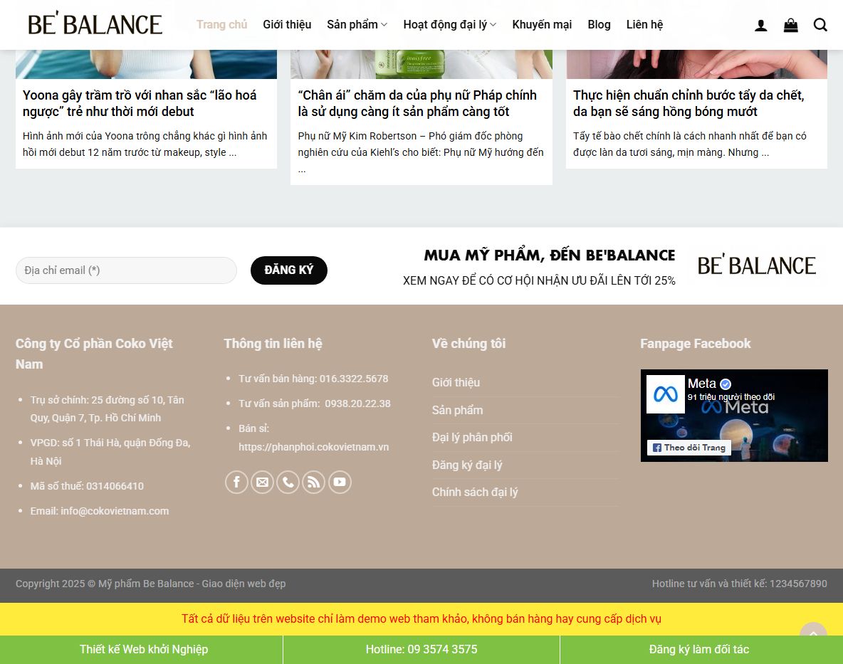 Tính năng quản trị Theme wordpress flatsome mỹ phẩm 08