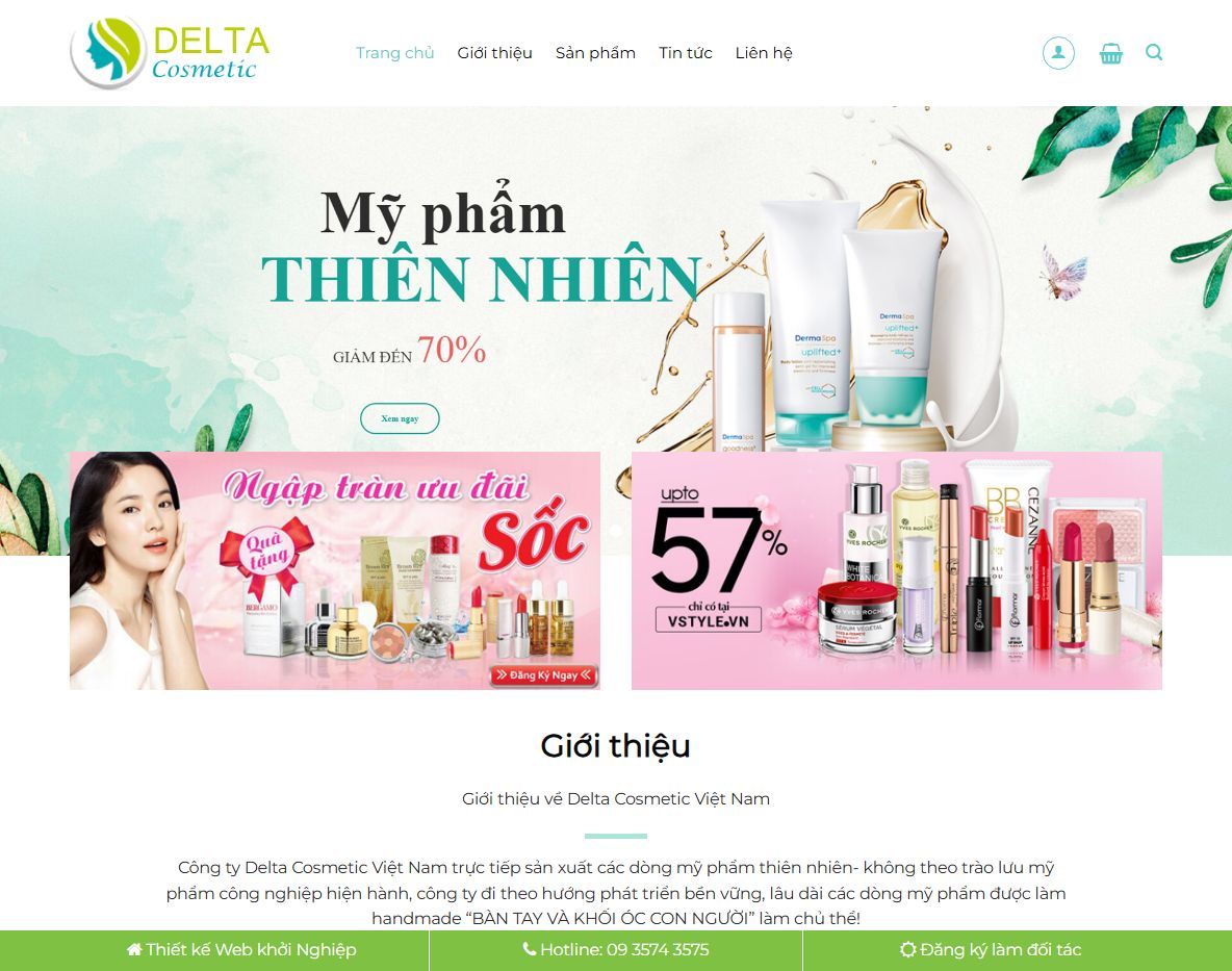 Giao diện Theme WordPress Flatsome mỹ phẩm 10