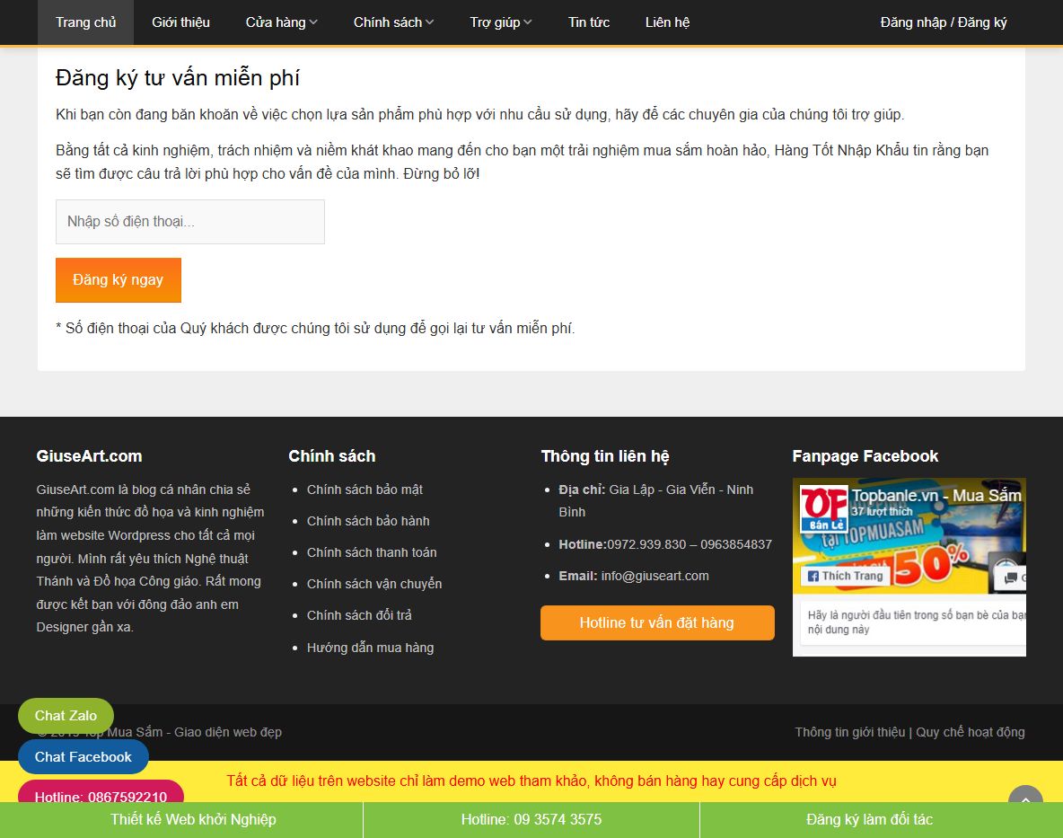 Tính năng Theme WordPress Flatsome Shop 03