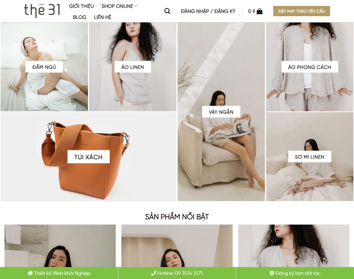 Giao diện Theme WordPress Flatsome thời trang 04