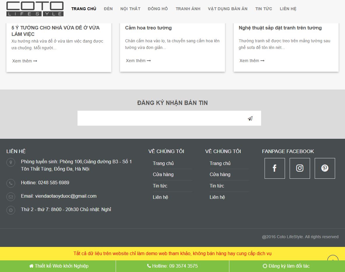 Tính năng Theme WordPress Flatsome Trang Trí