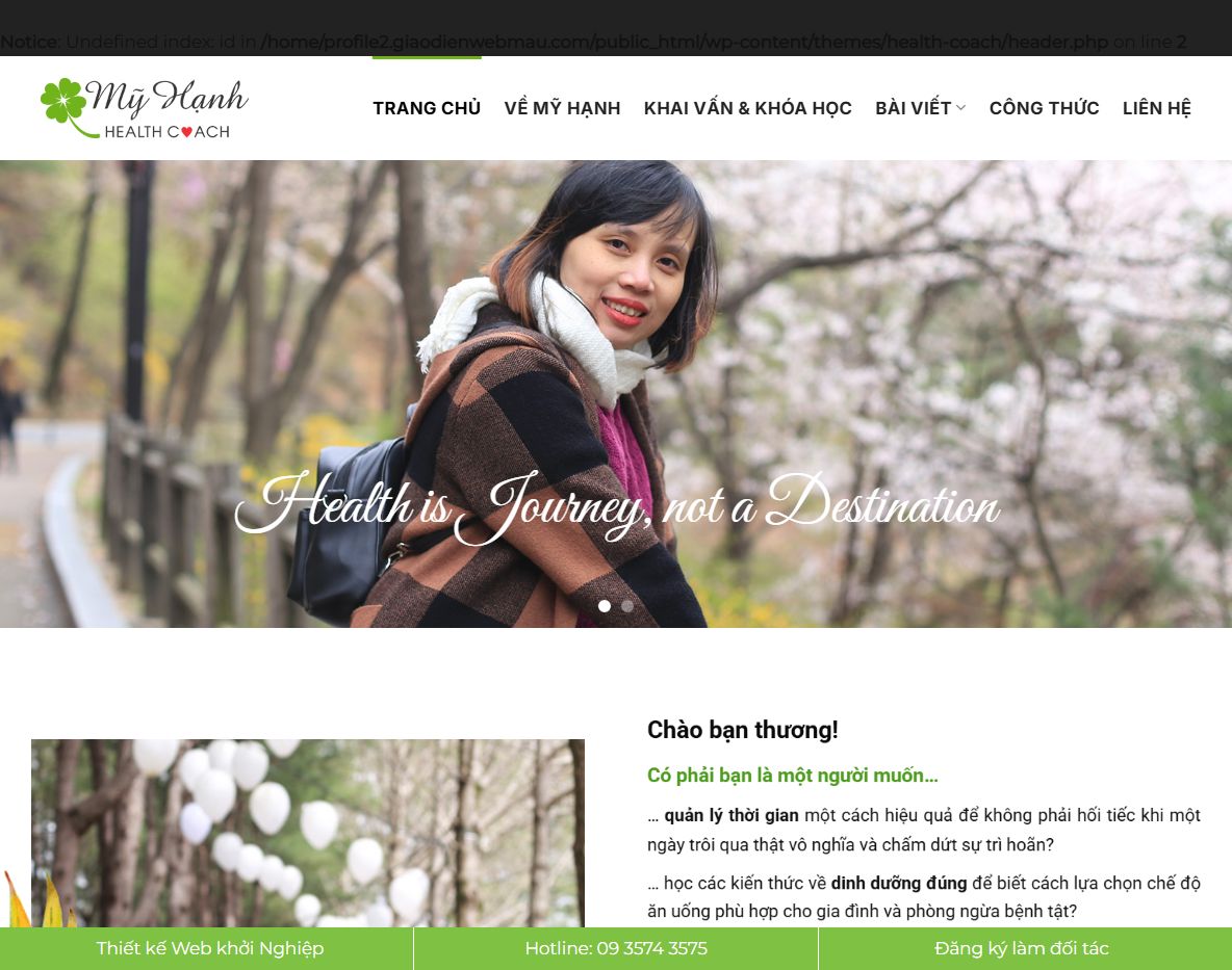 Theme wordpress giới thiệu profile cá nhân hiện đại