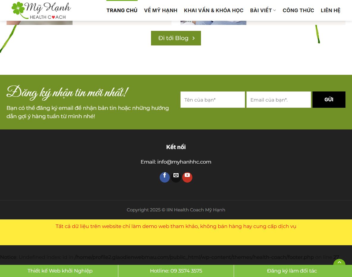 Tính năng theme wordpress profile cá nhân