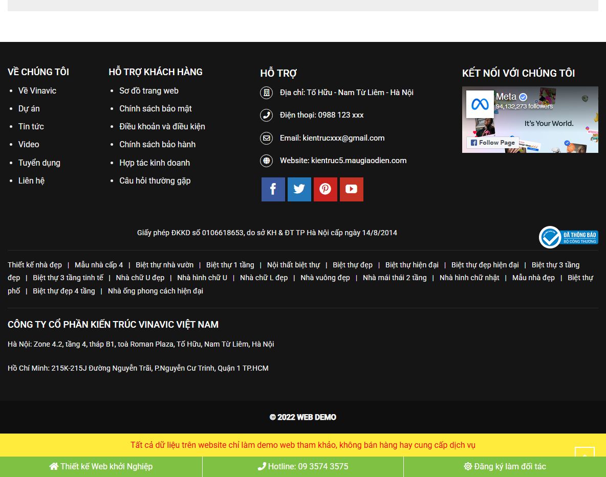 Tính năng nổi bật của Theme WordPress Kiến trúc 5