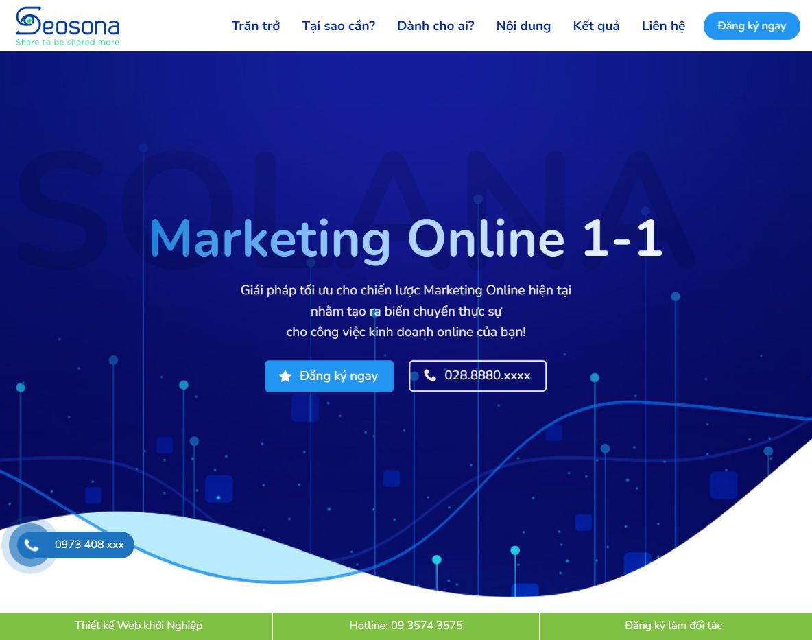 Theme WordPress Landing Page Marketing hiện đại