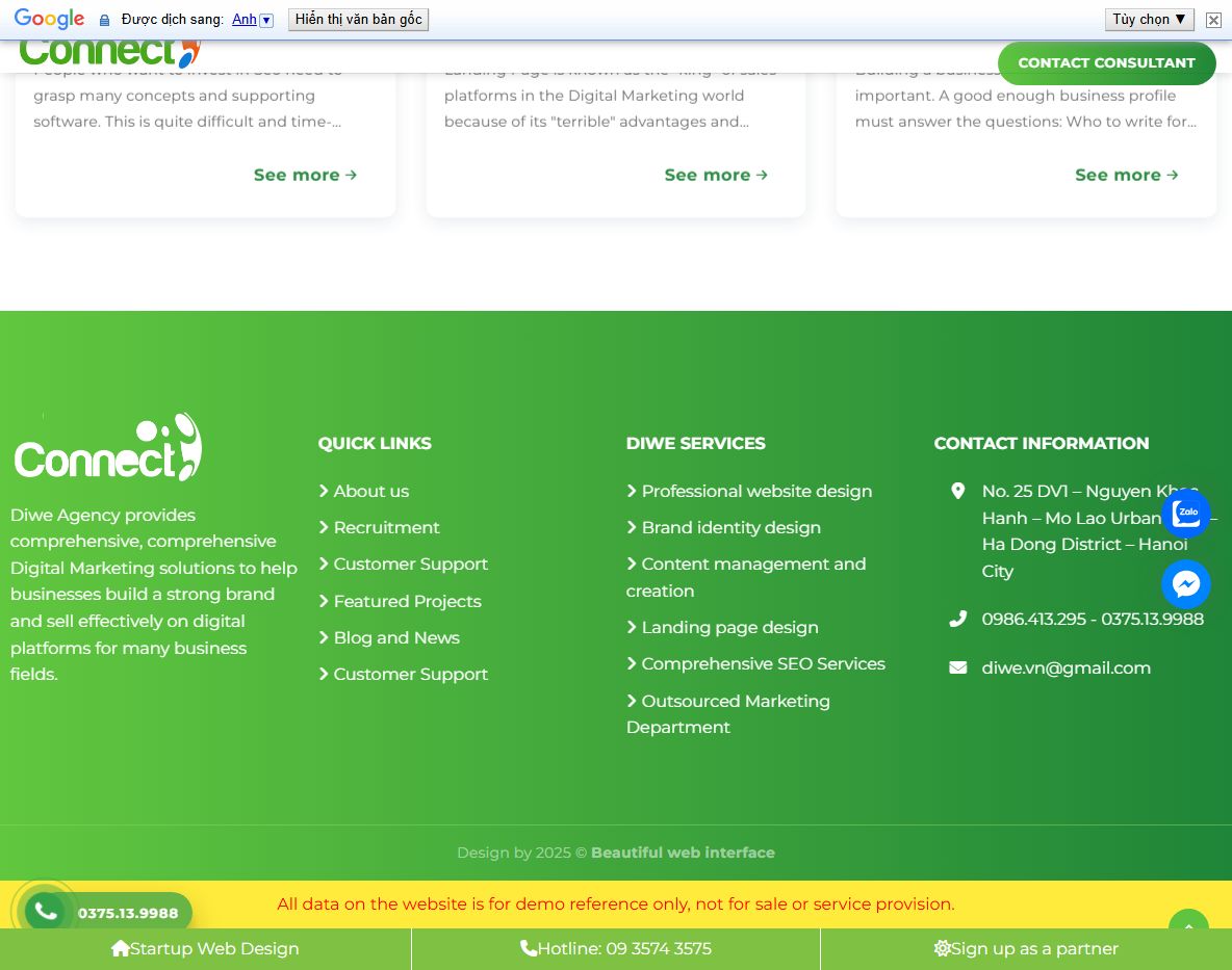 Tính năng Theme WordPress Marketing 01
