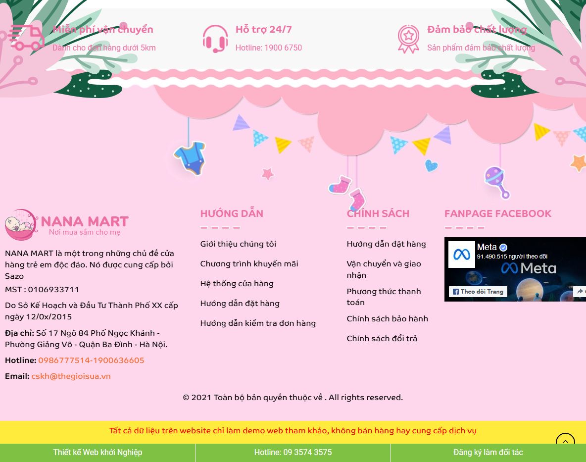 Tính năng marketing của Theme WordPress mẹ và bé Baby 02