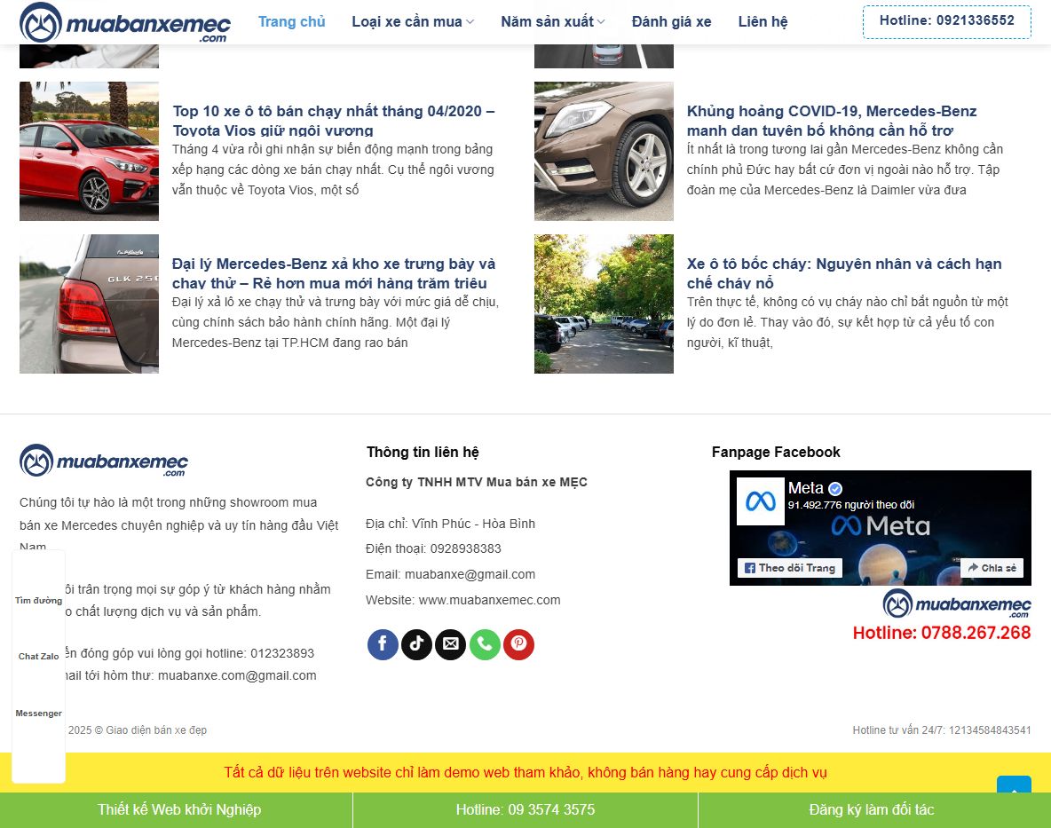 tính năng theme wordpress mua bán xe