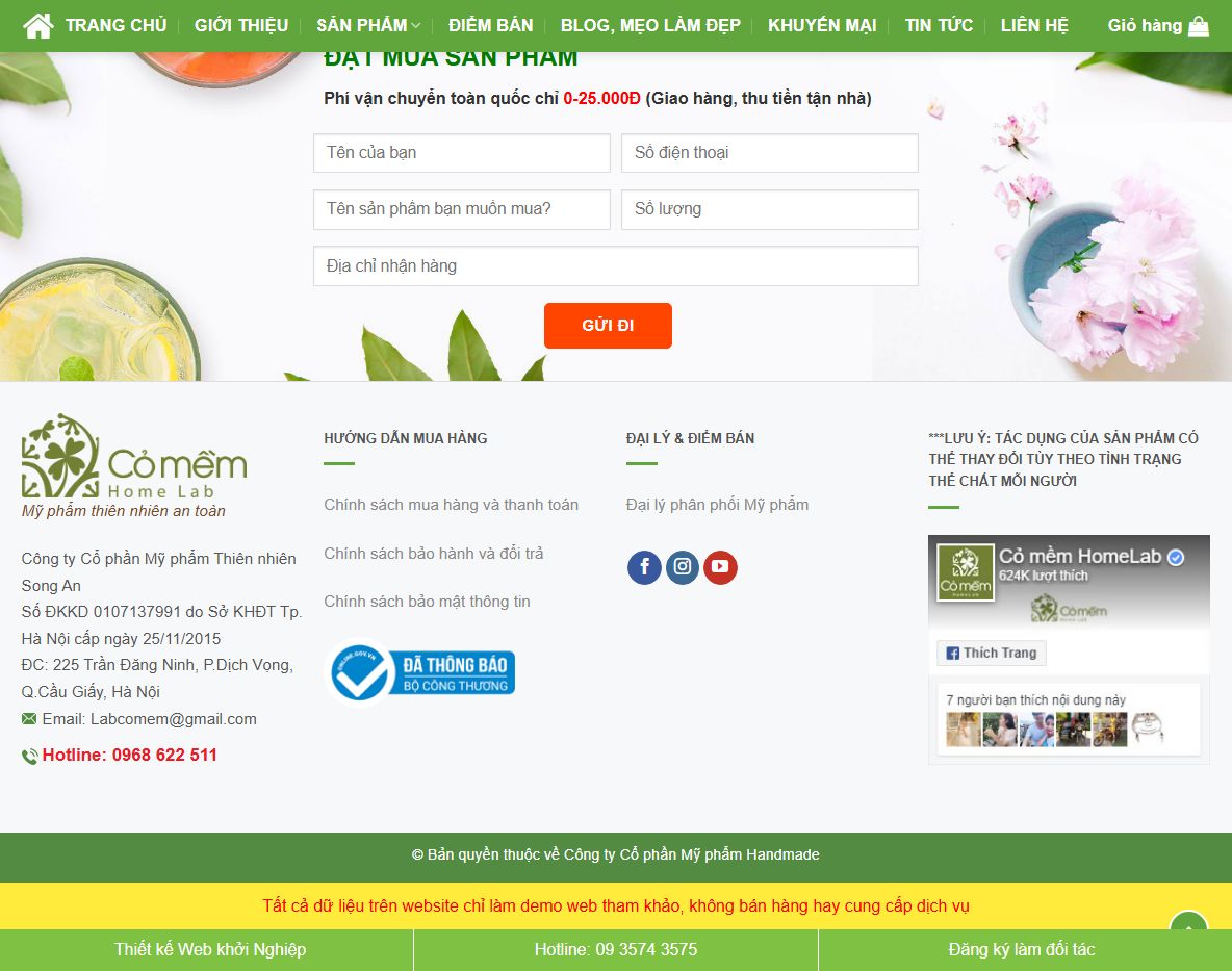 Tính năng Theme wordpress mỹ phẩm 12