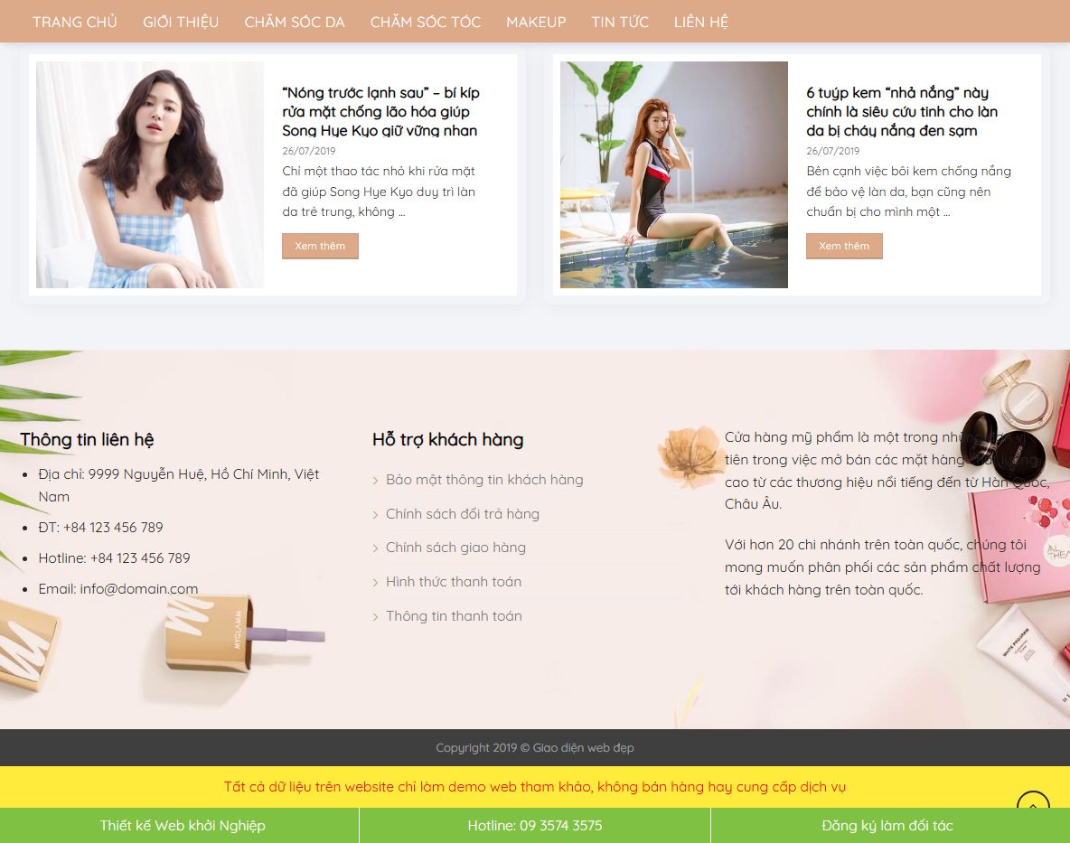 Tính năng bảo mật Theme WordPress mỹ phẩm 15