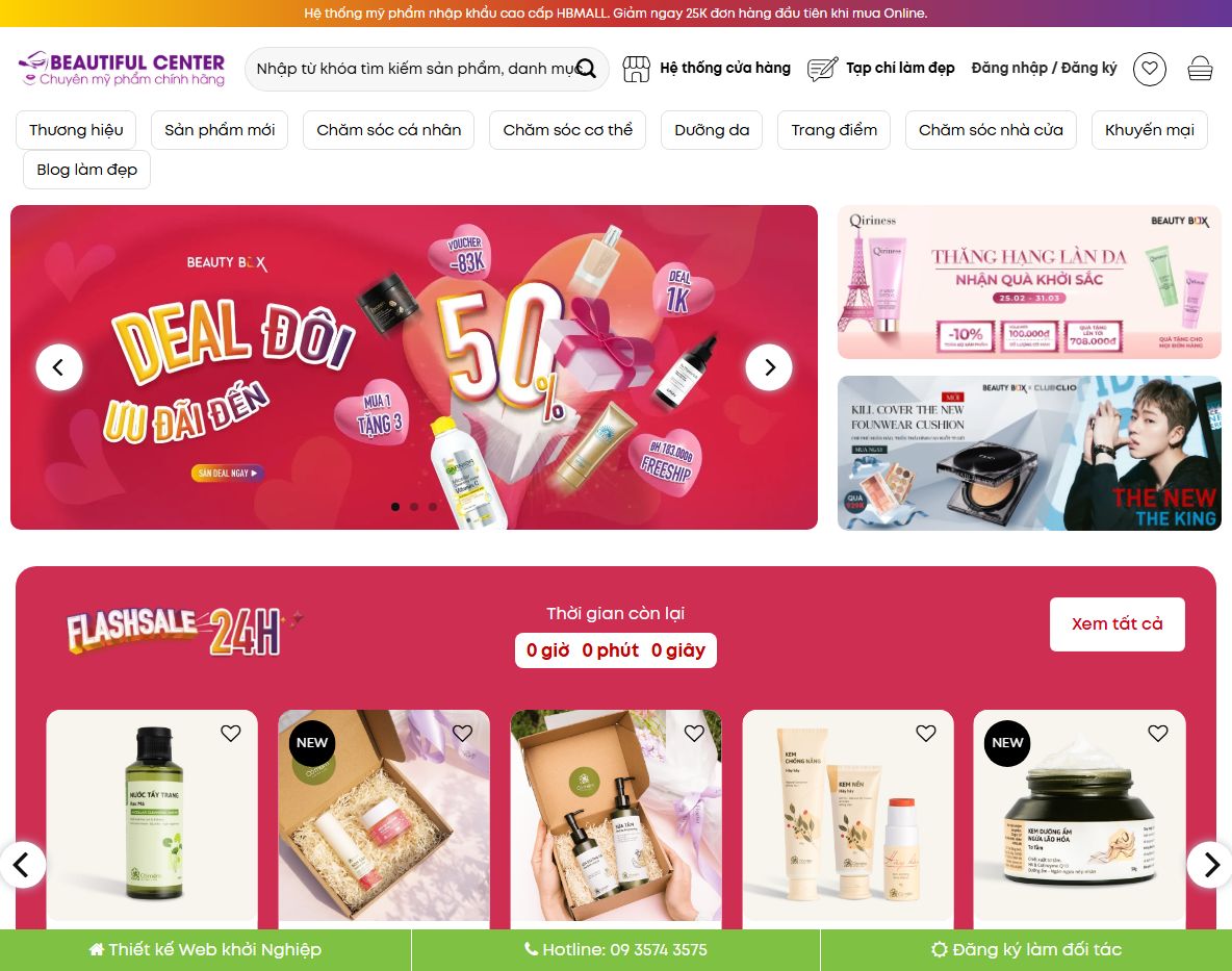 Giao diện Theme WordPress mỹ phẩm 19