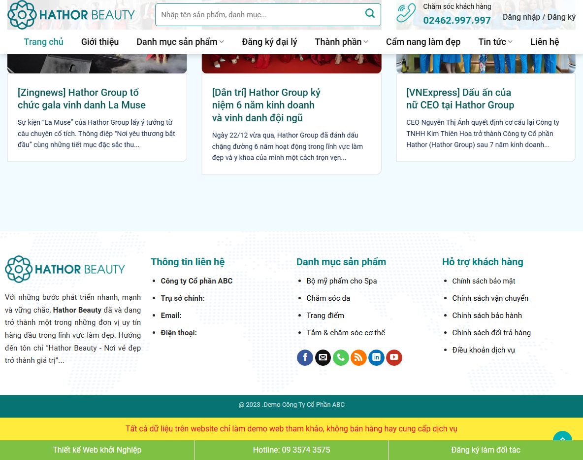 Giao diện trang sản phẩm Theme WordPress mỹ phẩm 21