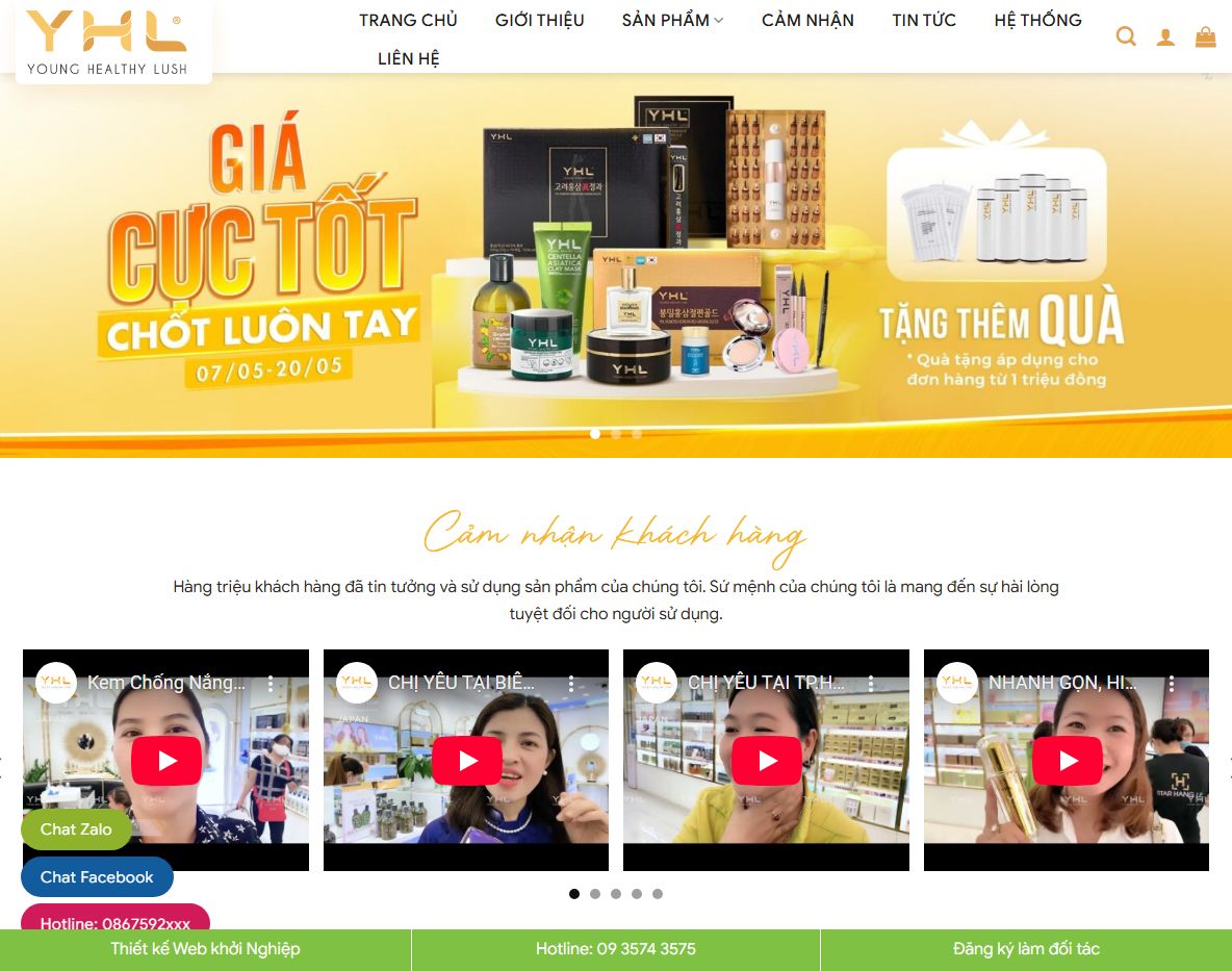Giao diện Theme wordpress mỹ phẩm 24