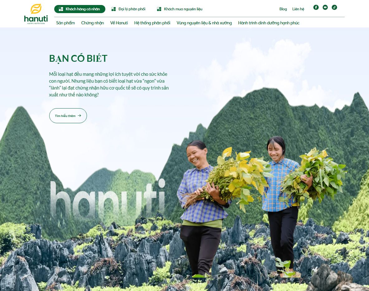Giao diện Theme wordpress nguyên liệu sạch organic