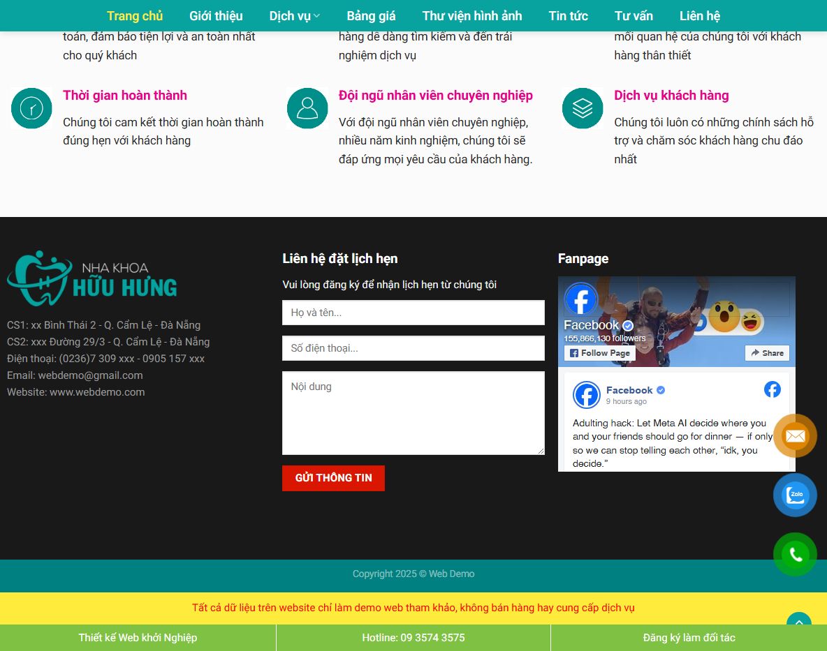Tính năng quản lý của Theme WordPress Nha Khoa 04