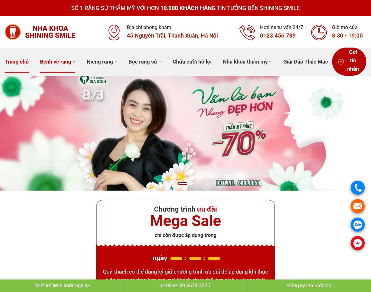 Giao diện Theme WordPress Nha Khoa 05