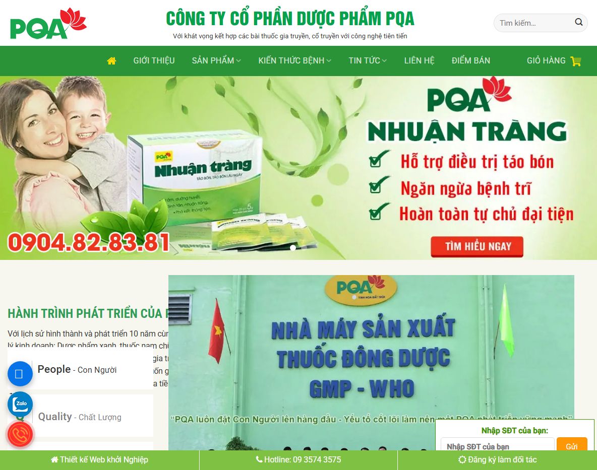 Giao diện Theme wordpress nhà thuốc 02