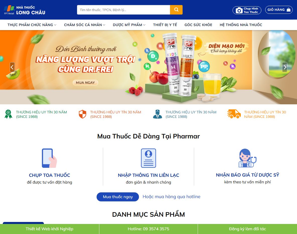 Giao diện Theme wordpress nhà thuốc 05