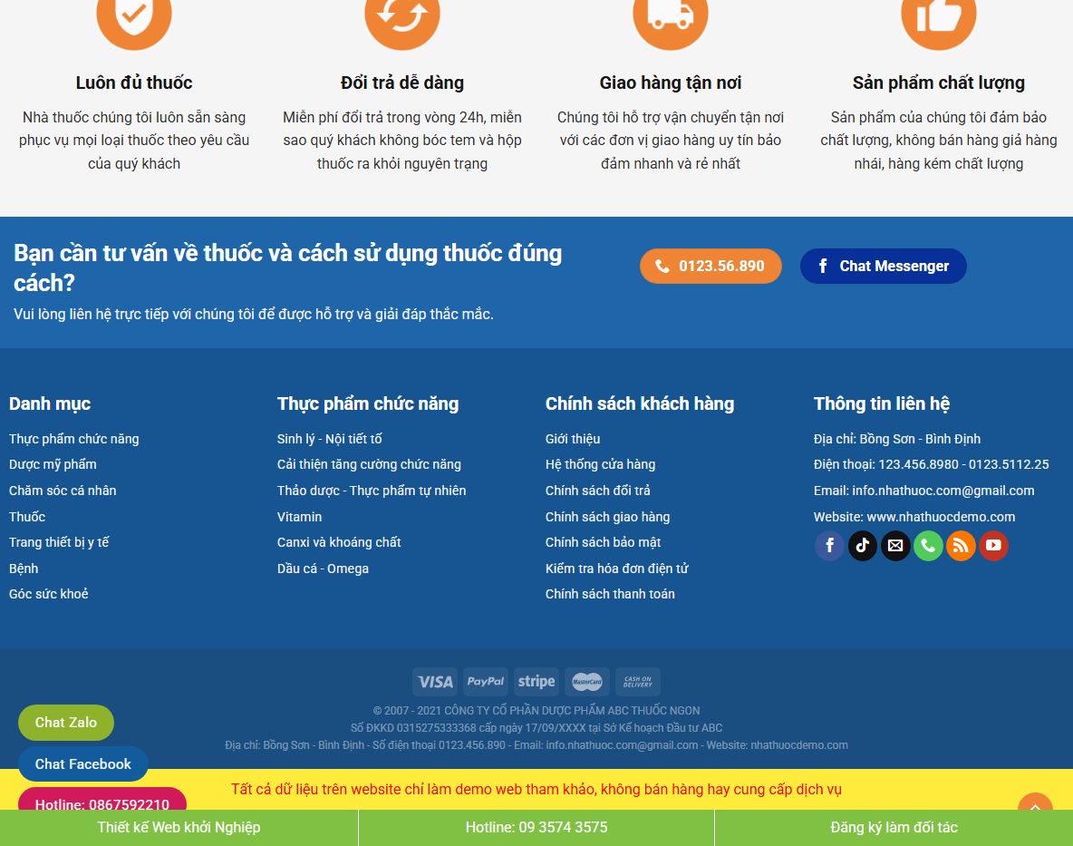 Hiệu quả kinh doanh với theme wordpress nhà thuốc