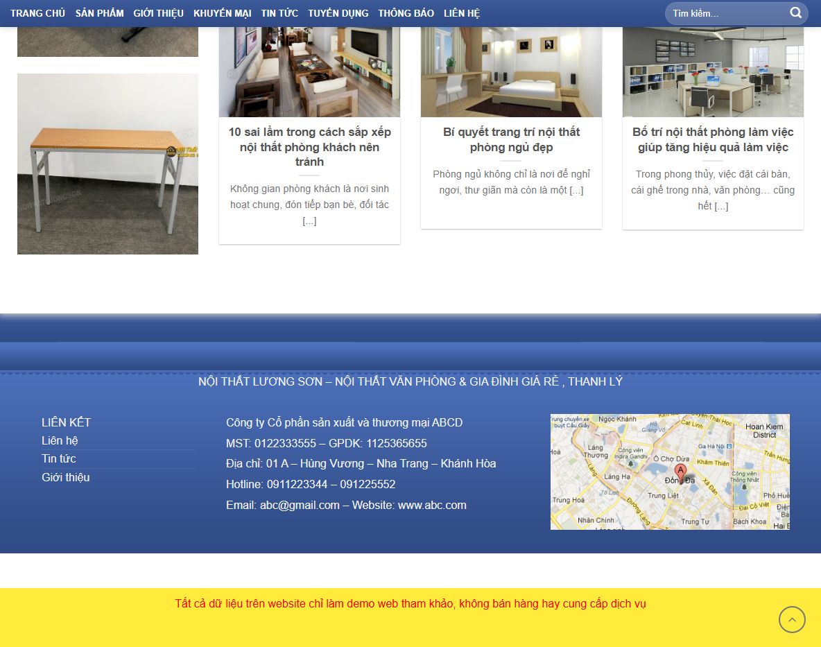 Tính năng Theme WordPress nội thất 021