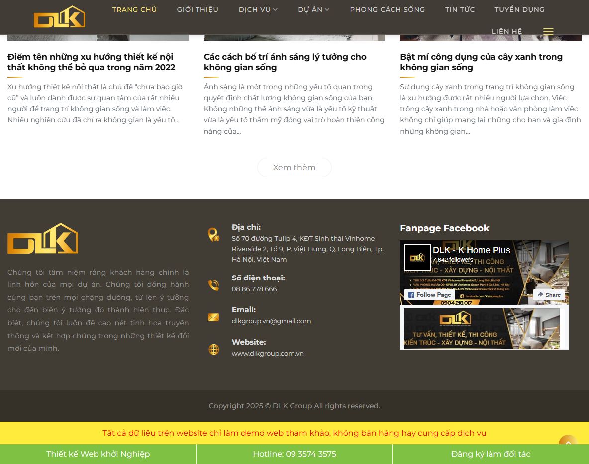 Tính năng của Theme wordpress nội thất 25