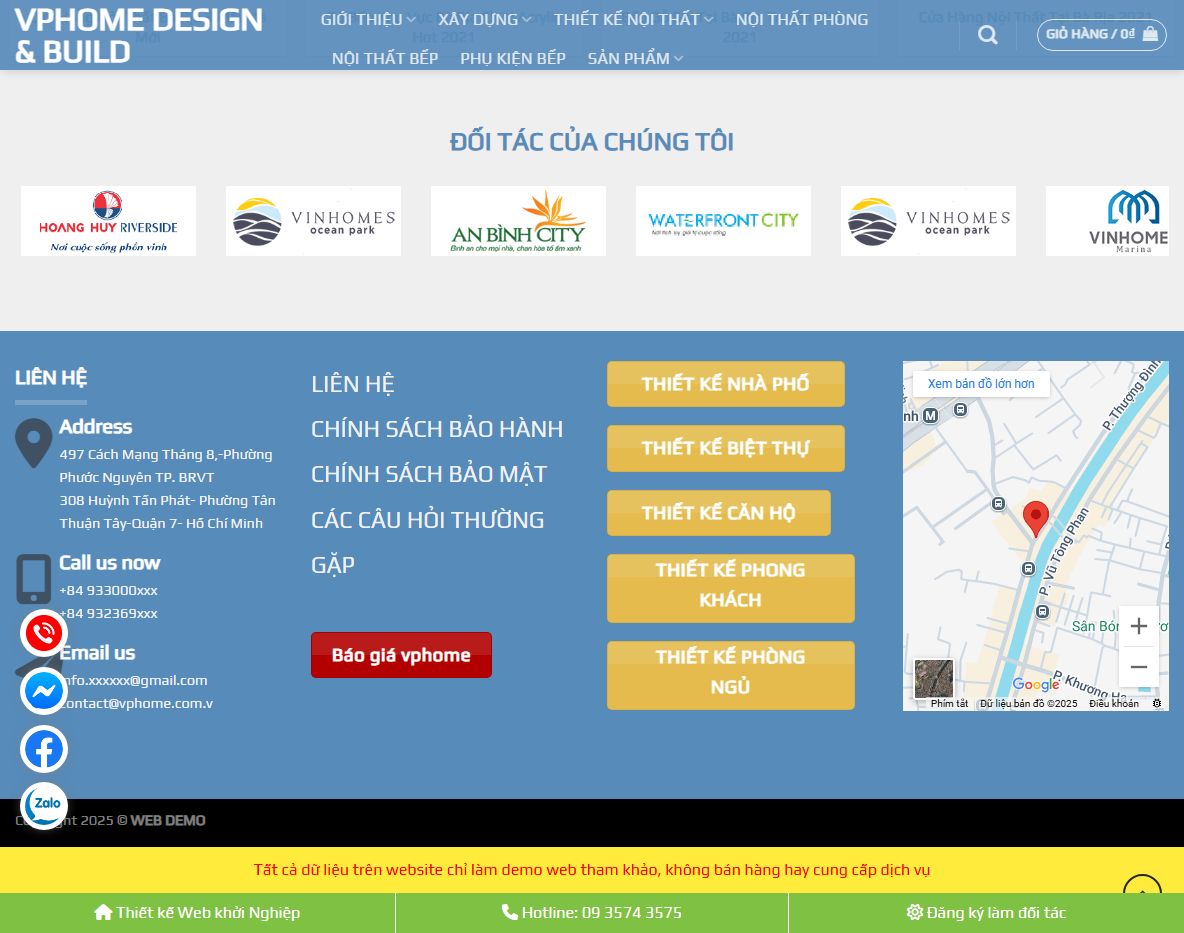 Giao diện mobile Theme WordPress nội thất 29