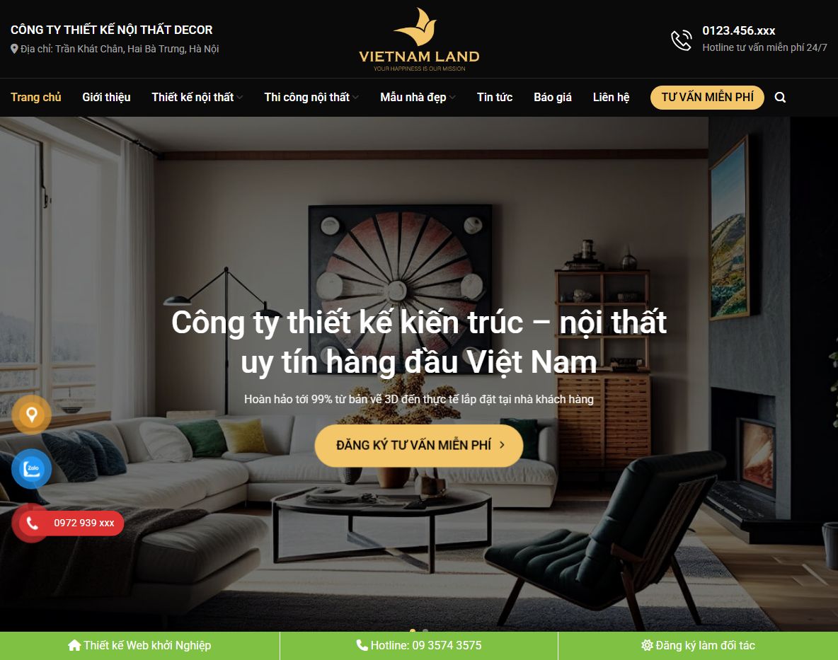 Giao diện Theme wordpress nội thất 31