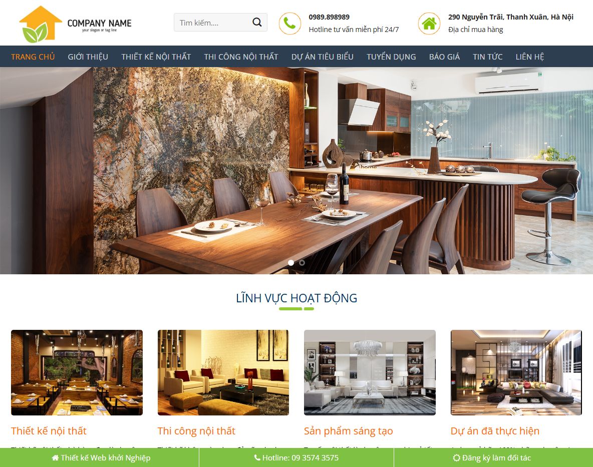 Giao diện Theme WordPress nội thất 33