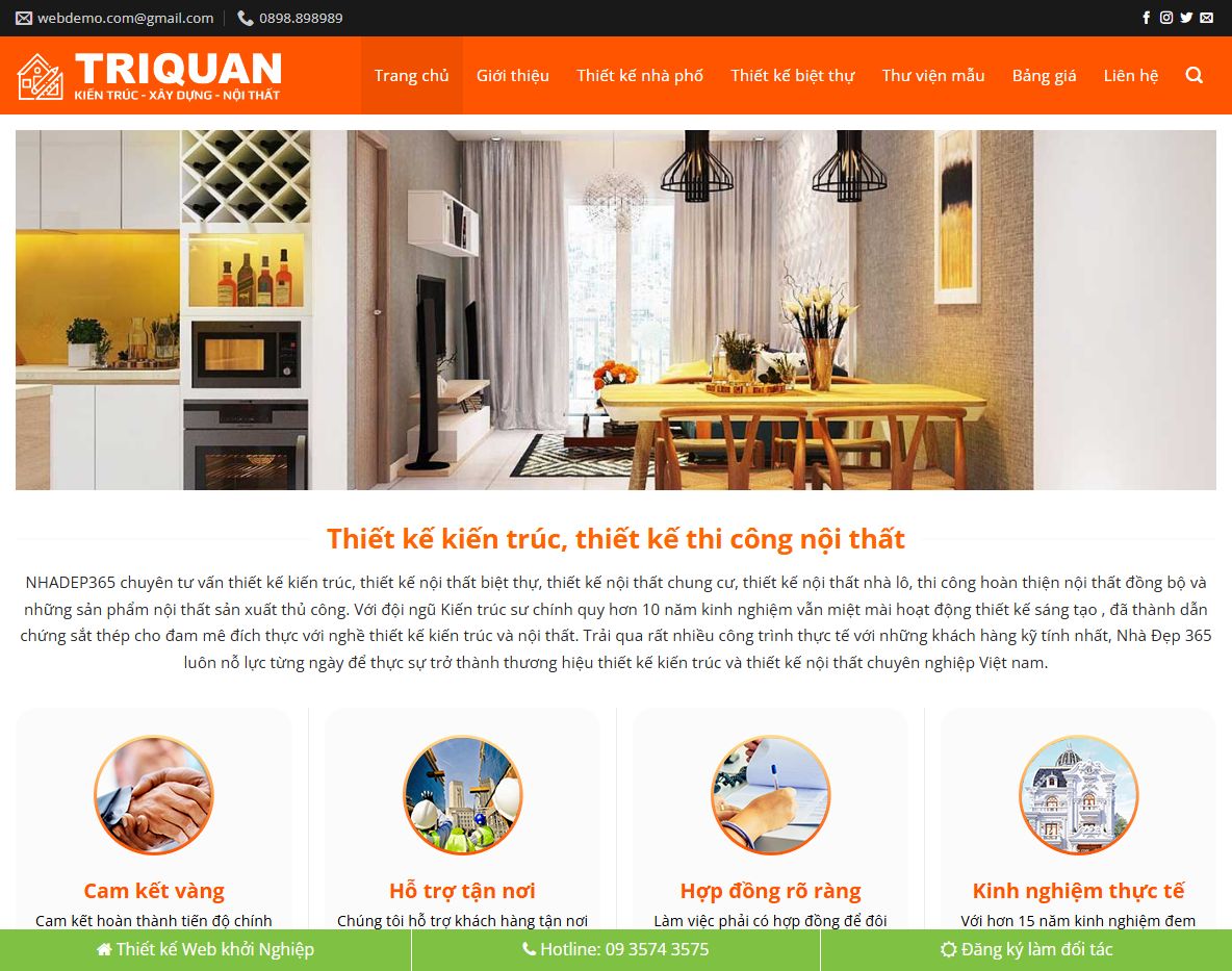 Giao diện Theme WordPress nội thất 34