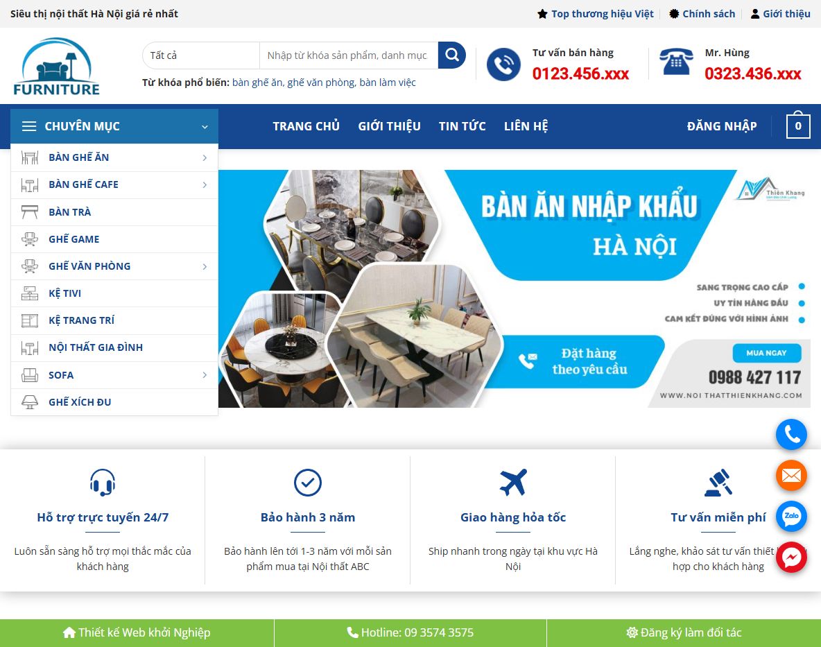Giao diện Theme WordPress nội thất 40