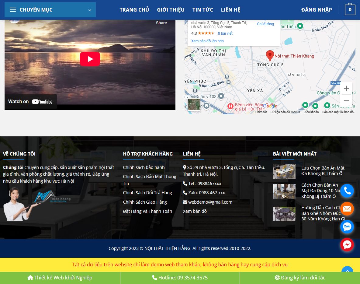 Tính năng Theme WordPress nội thất 40