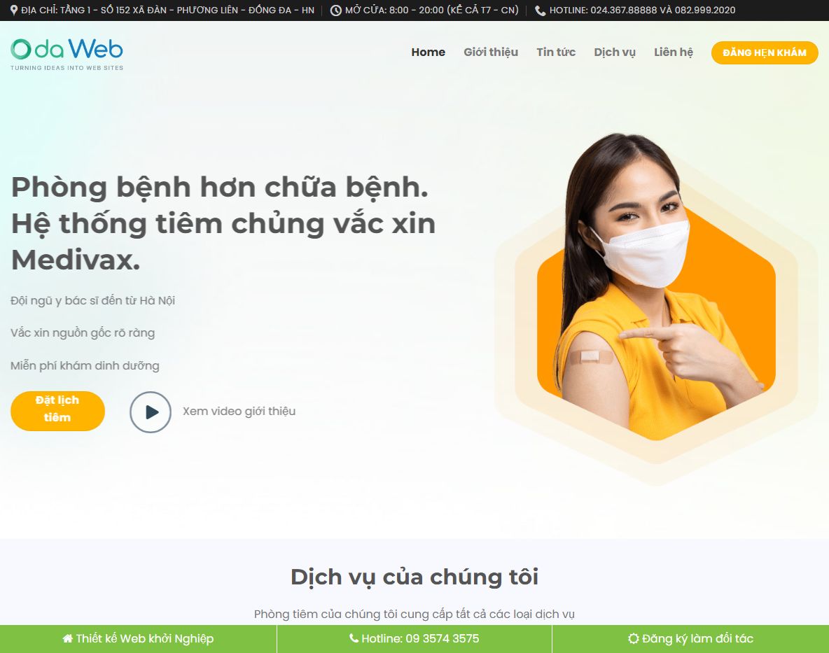 Giao diện Theme wordpress phòng khám 03