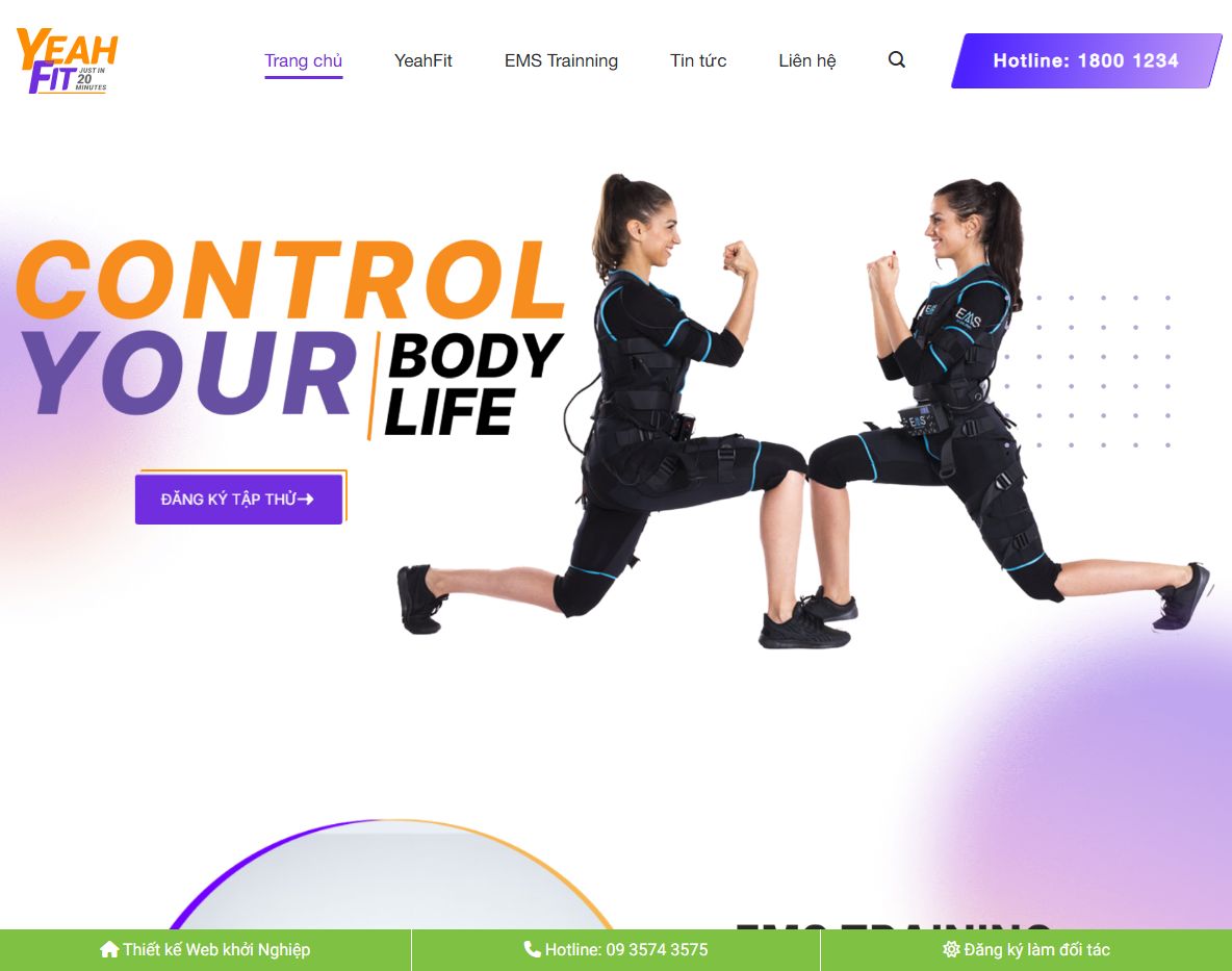 Giao diện Theme wordpress phòng tập gym 01