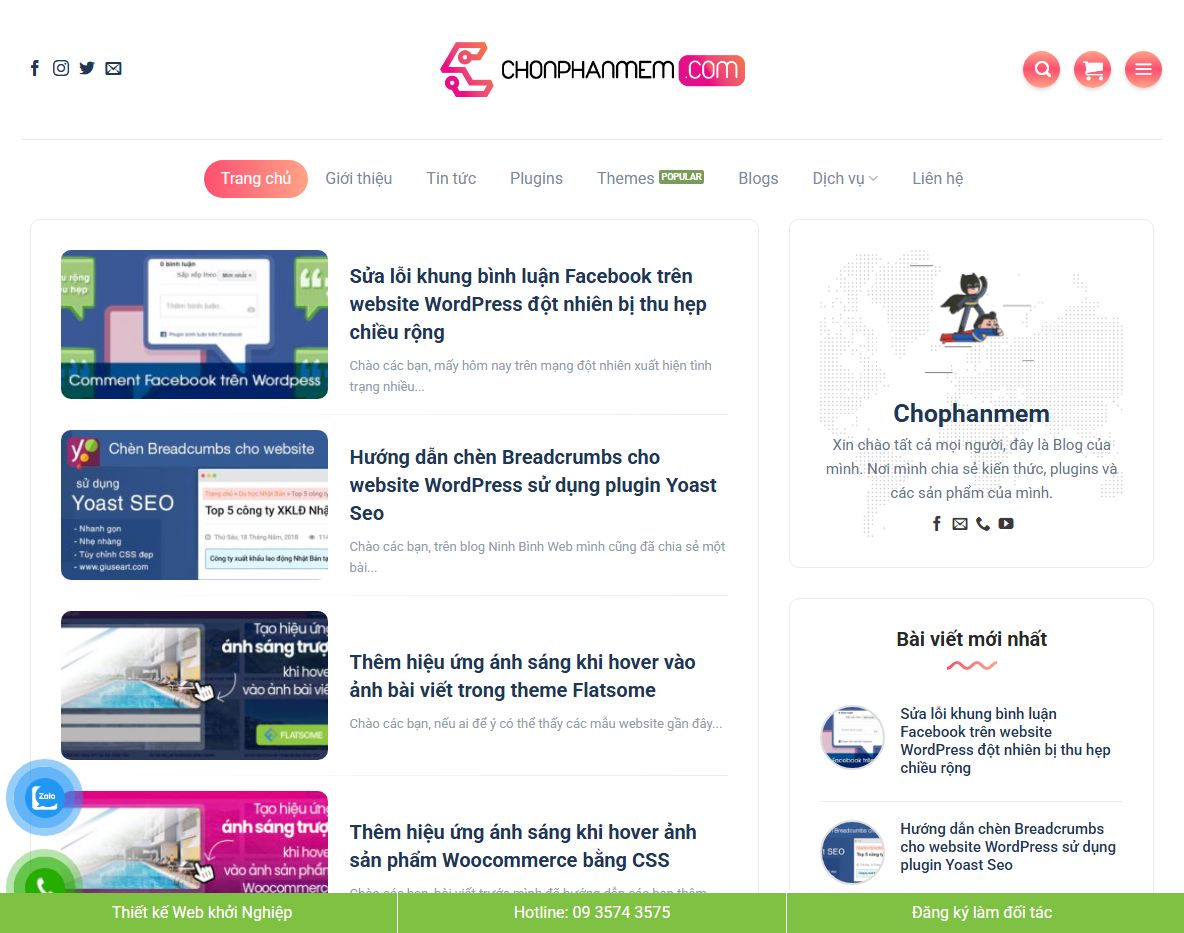Theme wordpress review công nghệ tổng quan