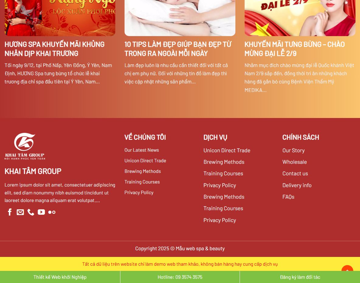 Tính năng Theme WordPress Spa 06