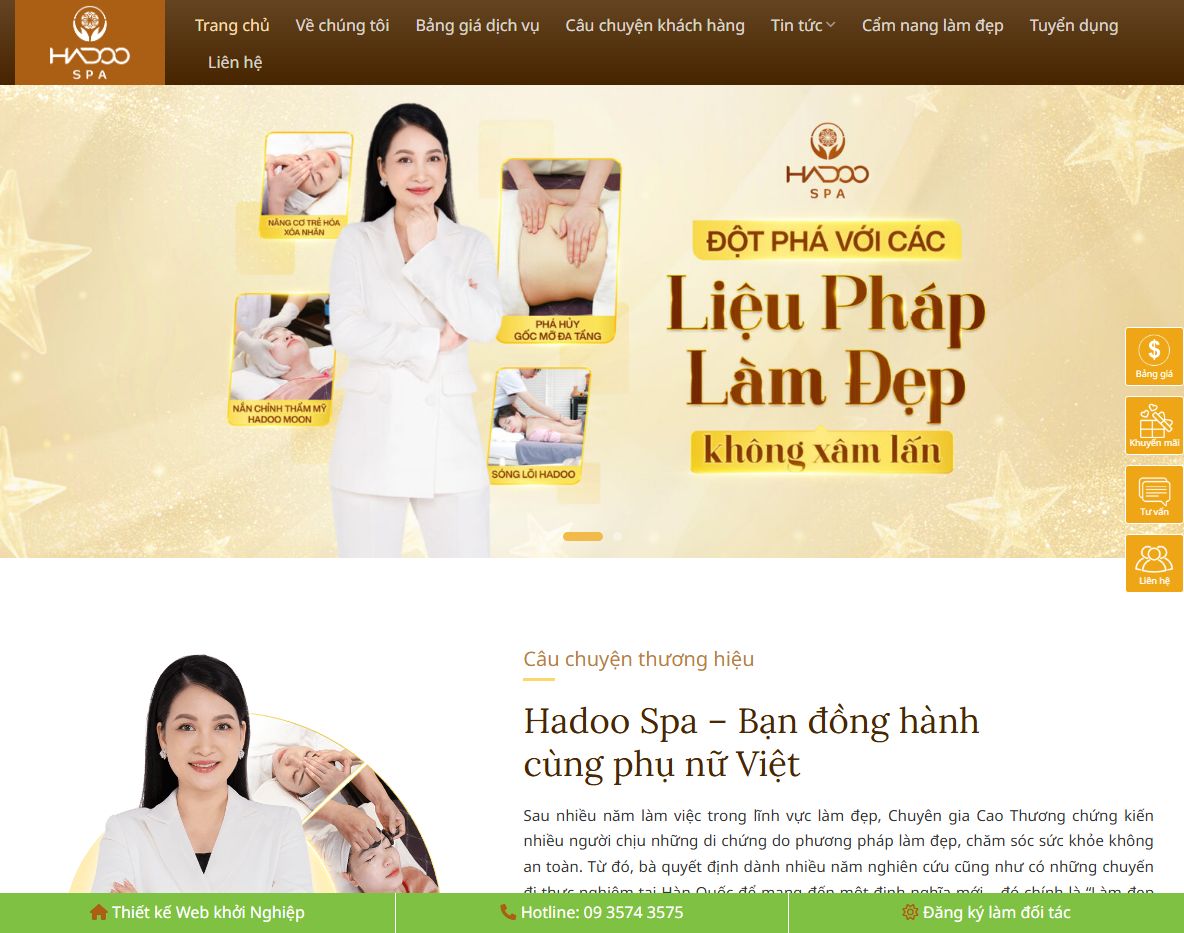 Giao diện Theme WordPress Spa 08
