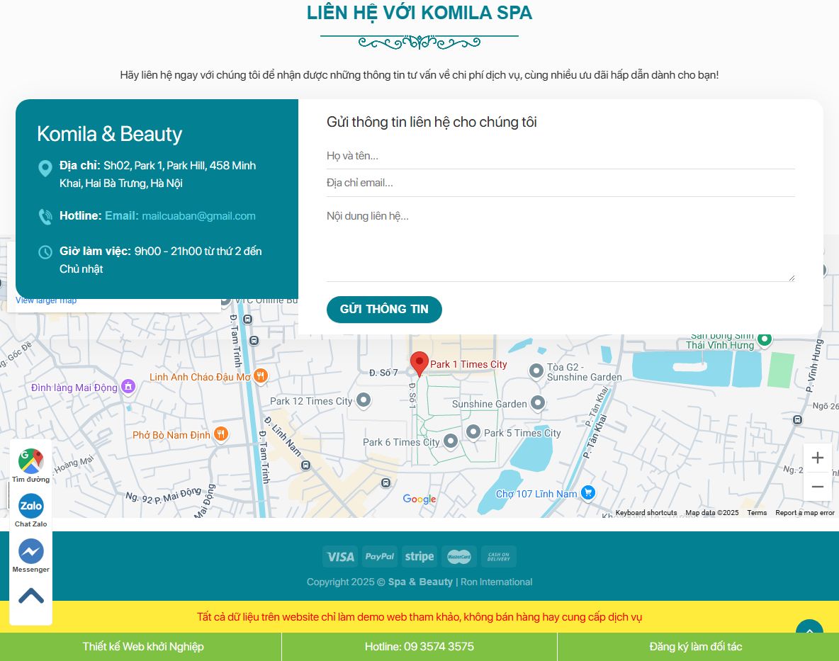 Tính năng Theme wordpress spa 11