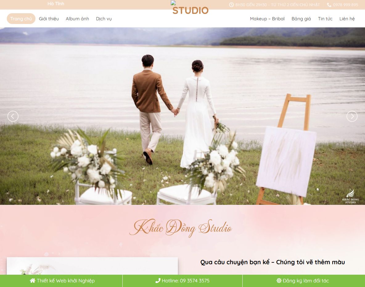 Giao diện Theme wordpress studio ảnh cưới 04