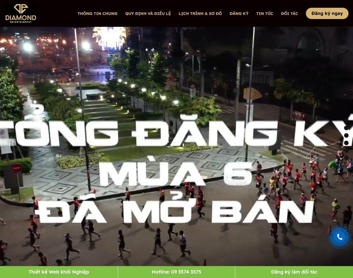 Giao diện Theme WordPress sự kiện marathon