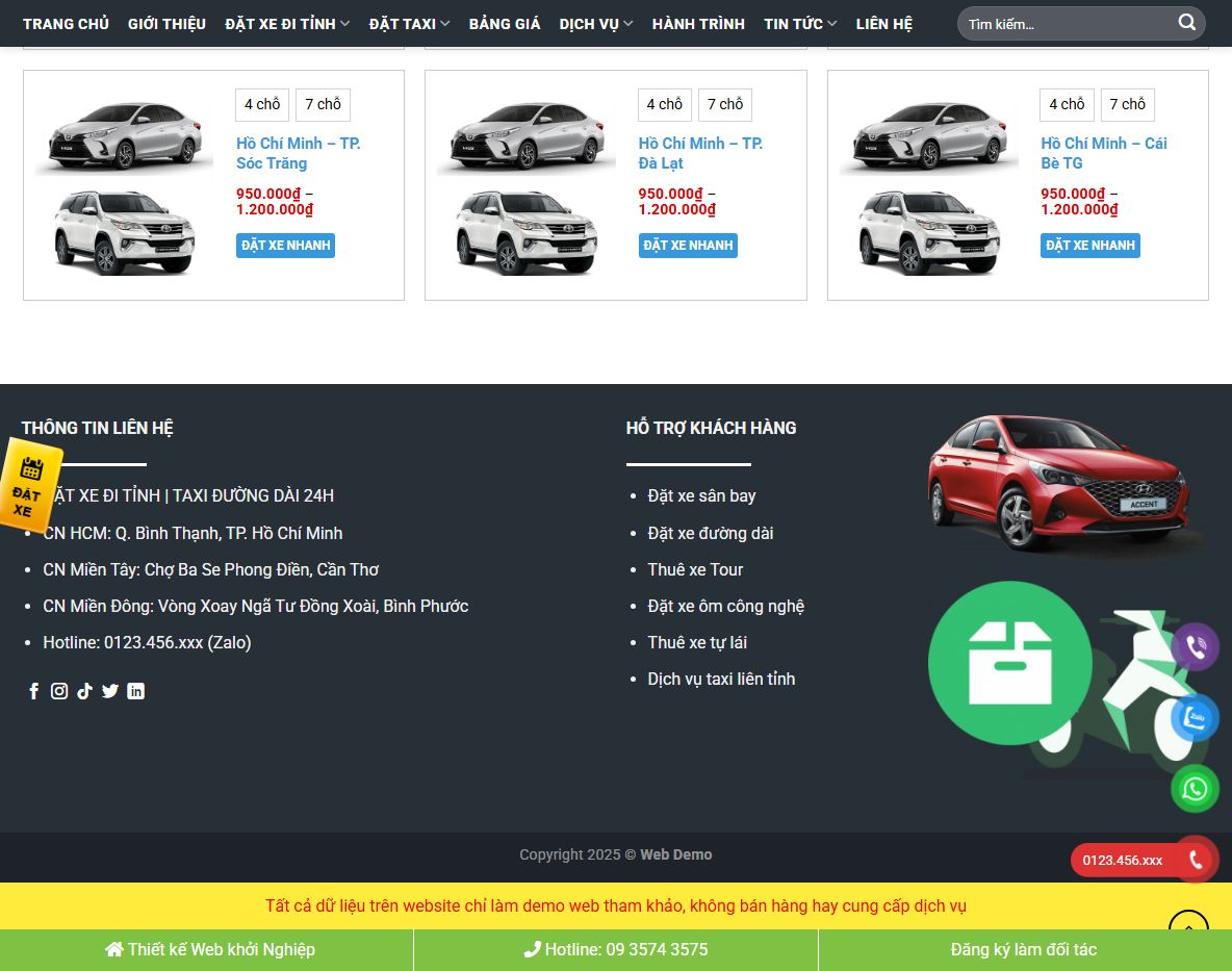 Demo Theme wordpress taxi 02