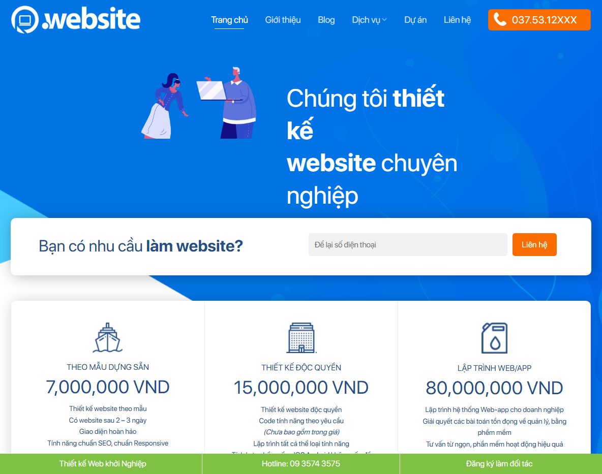 Giao diện Theme WordPress thiết kế web 4