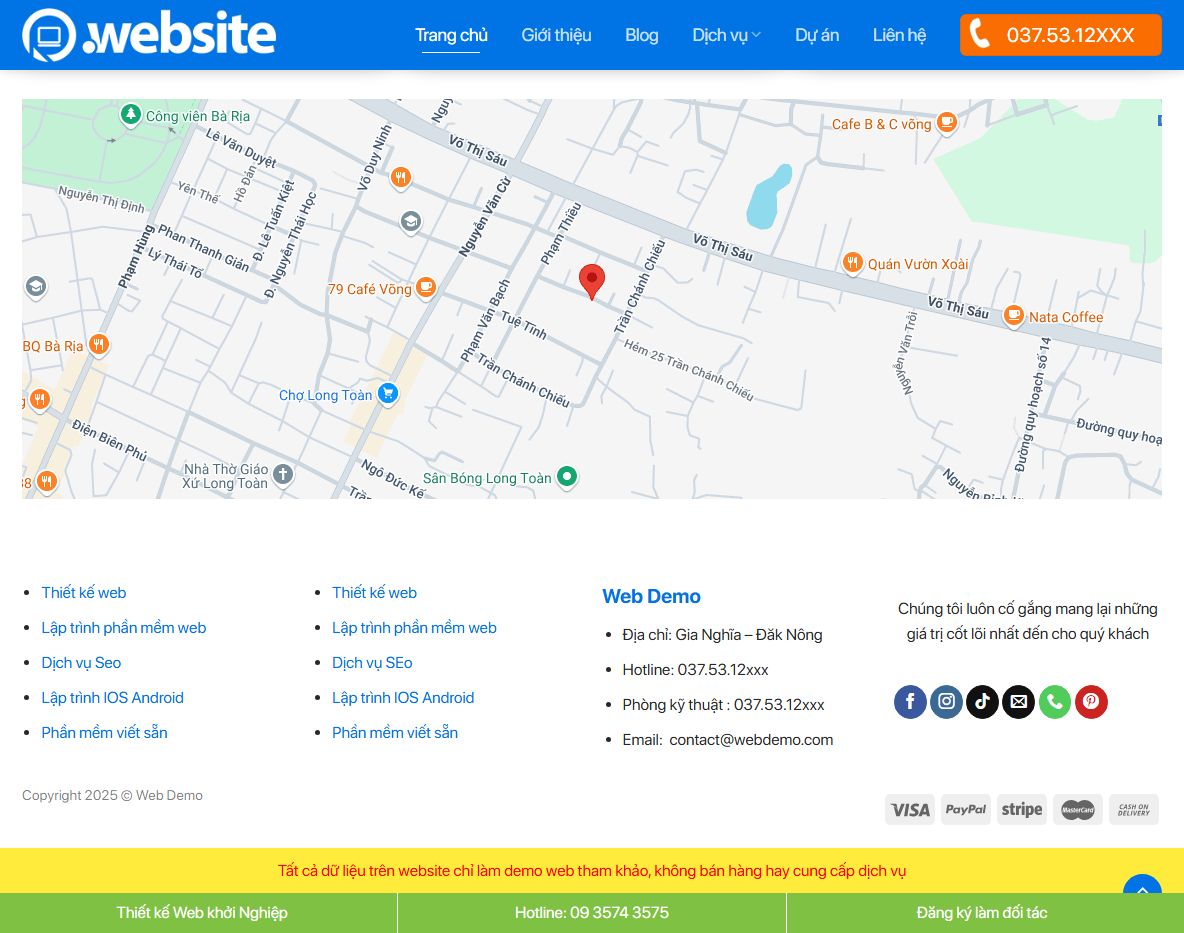 Tính năng Theme WordPress thiết kế web 4