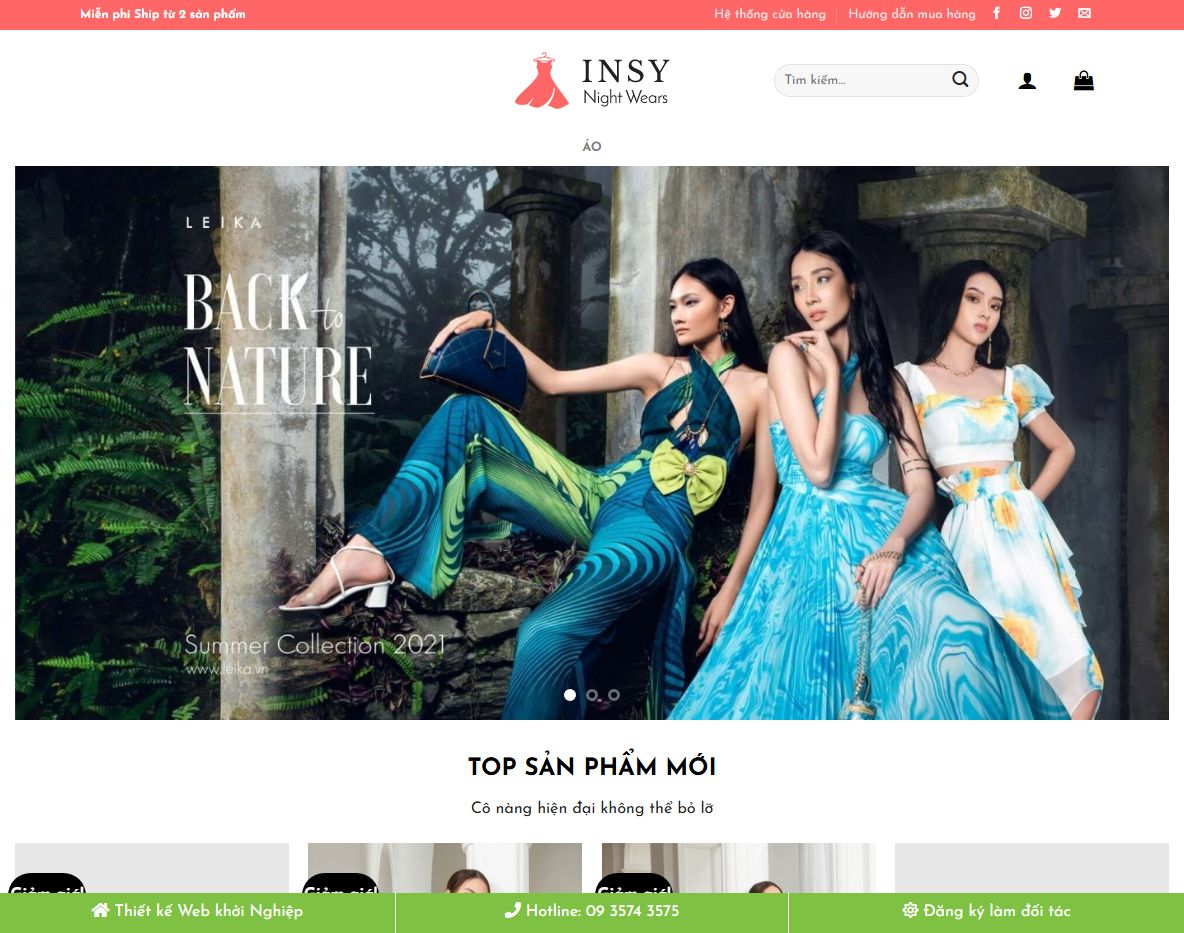 Giao diện Theme wordpress thời trang 06