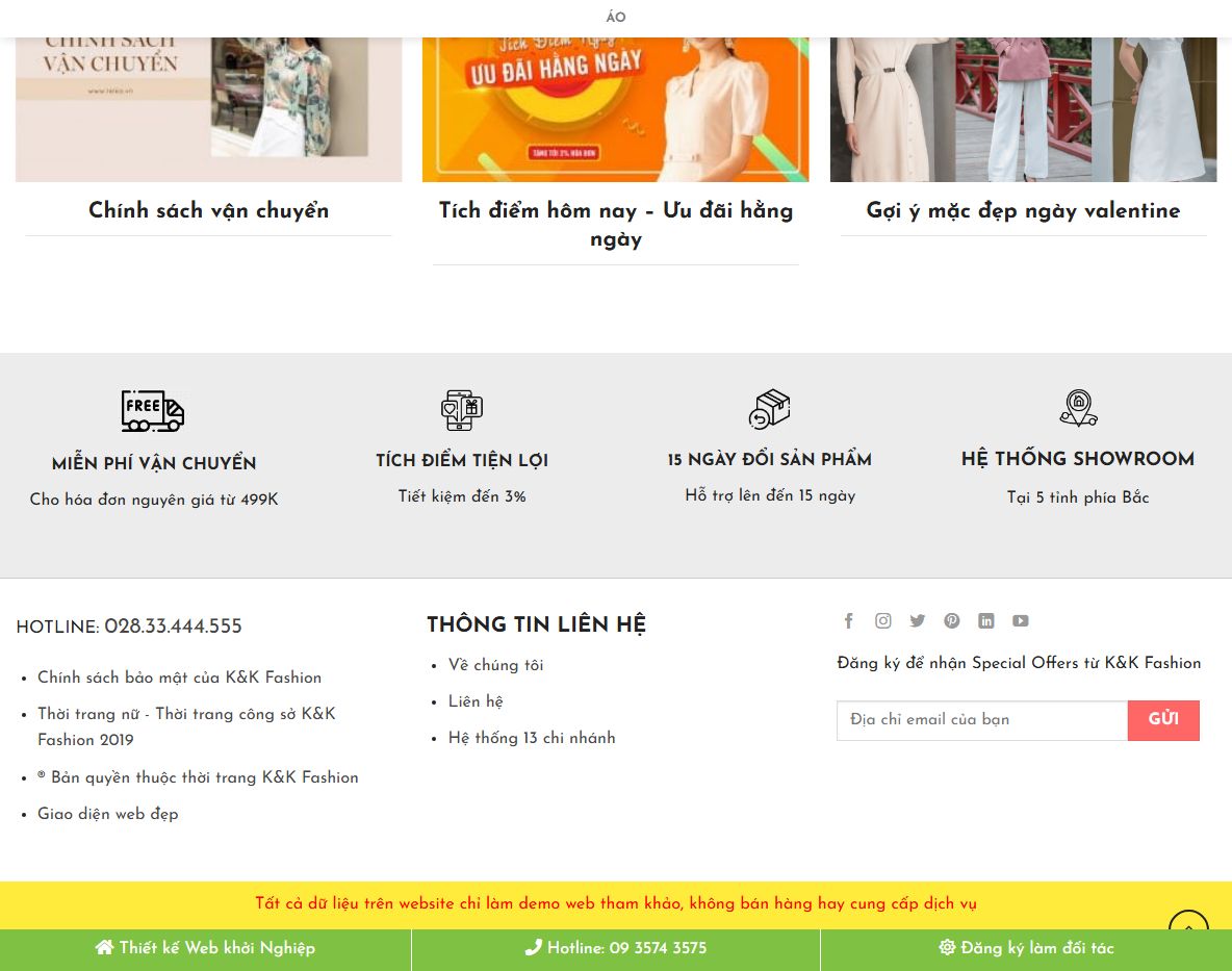 Tính năng Theme wordpress thời trang 06